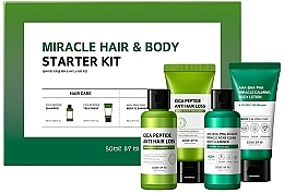 Kup Zestaw (shm 60 ml + mask 30 ml + sh/gel 60 g + b/lot 30 ml) - Some By Mi Miracle Hair & Body Starter Kit