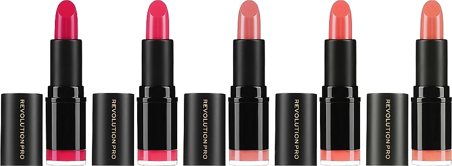 Zestaw 5 szminek do ust - Revolution Pro 5 Lipstick Collection Pinks — Zdjęcie N2