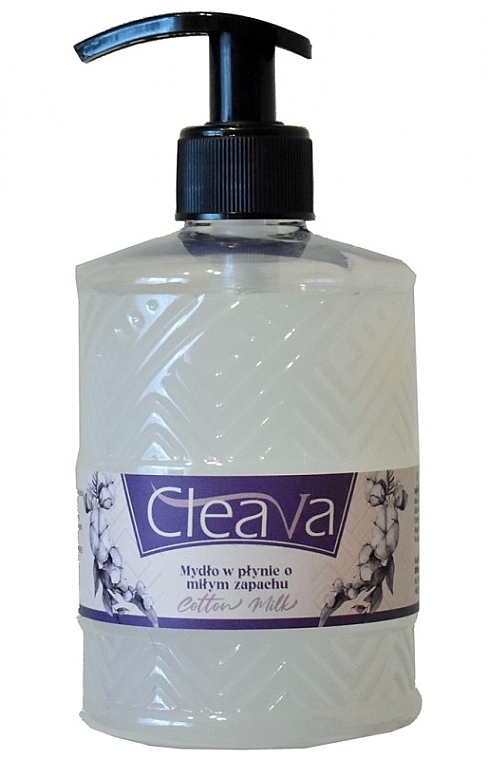 Mydło w płynie do rąk Mleczko bawełniane - Cleava Soap Cotton Milk — Zdjęcie N1