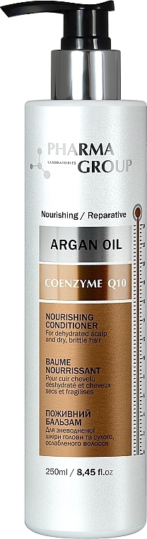 Odżywczy balsam do włosów - Pharma Group Laboratories Argan Oil + Coenzyme Q10 Conditioner — Zdjęcie N1