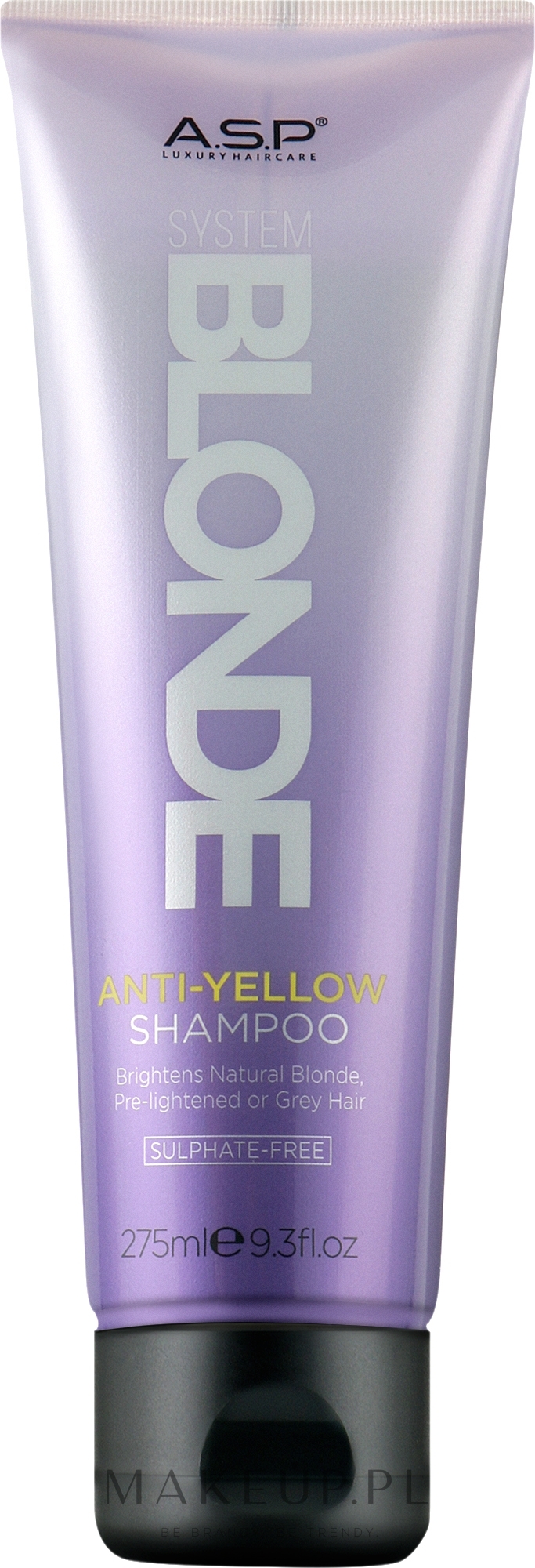 Szampon redukujący żółte odcienie włosów - Affinage Salon Professional System Blonde Anti-Yellow Shampoo — Zdjęcie 275 ml