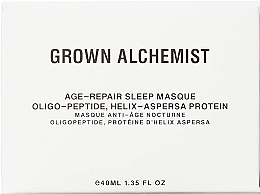 Maska przeciwstarzeniowa na noc - Grown Alchemist Age-Repair Sleep Masque — Zdjęcie N2