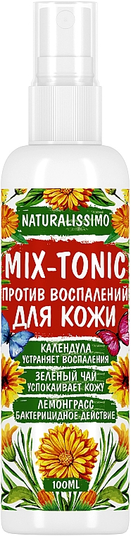 Mix-tonik przeciwzapalny do twarzy i ciała - Naturalissimo Mix-Tonic — Zdjęcie N1