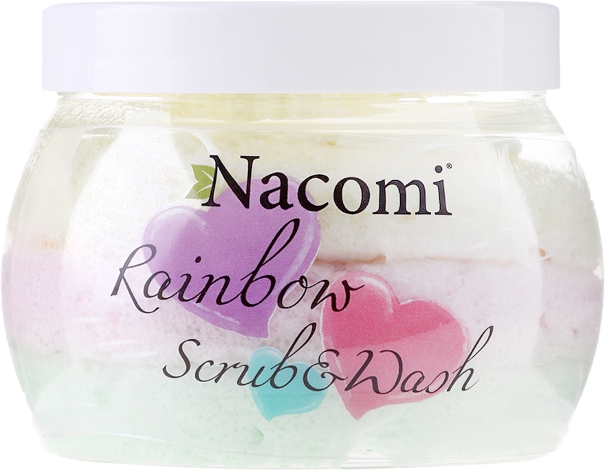 Pianka myjąco-peelingująca o zapachu słodkiego arbuza - Nacomi Rainbow Scrub & Wash