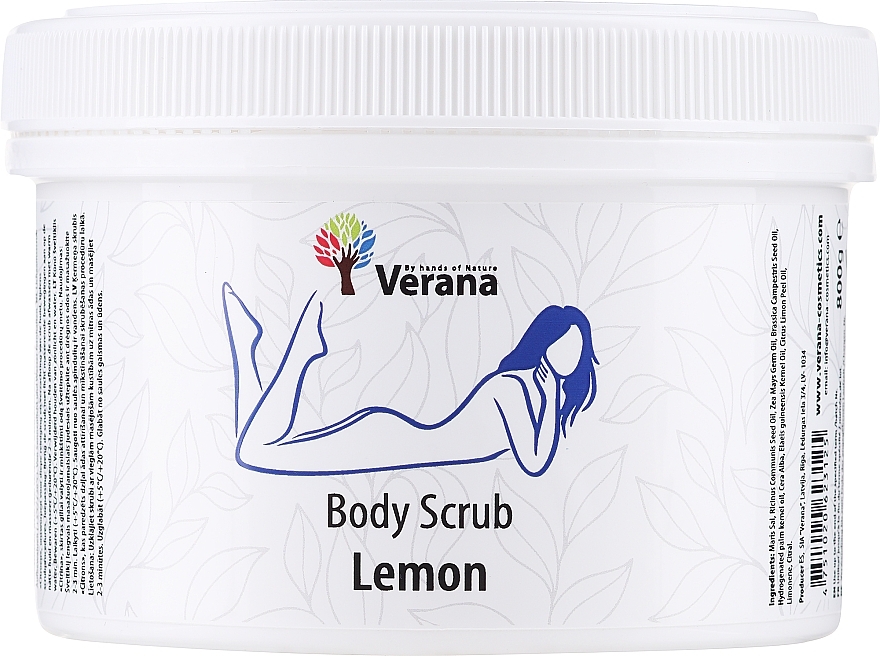 Peeling do ciała Lemon - Verana Body Scrub Lemon — Zdjęcie N2