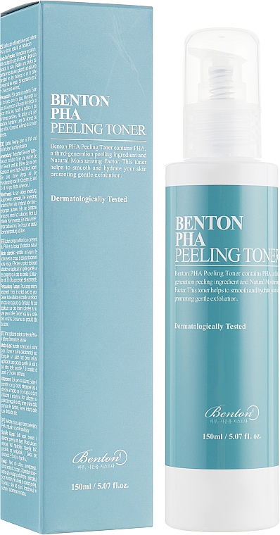 Złuszczający tonik do twarzy z kwasem laktobionowym - Benton PHA Peeling Toner  — Zdjęcie N3