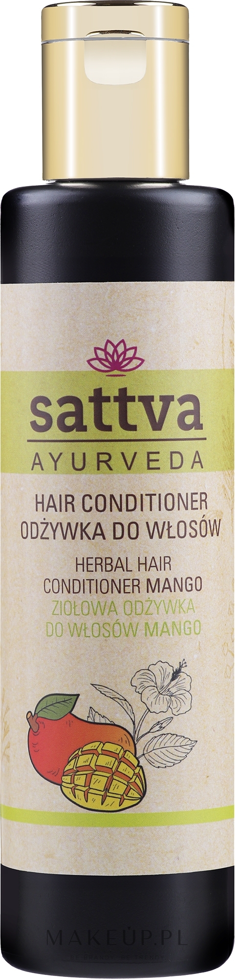 Ziołowa odżywka do włosów Mango - Sattva Herbal Conditioner Mango — Zdjęcie 210 ml