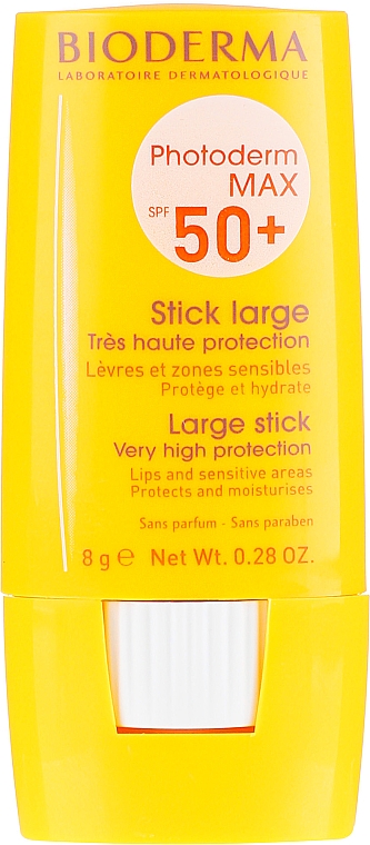 Sztyft przeciwsłoneczny do wrażliwych miejsc SPF 50+ - Bioderma Photoderm Max Large Stick — Zdjęcie N1