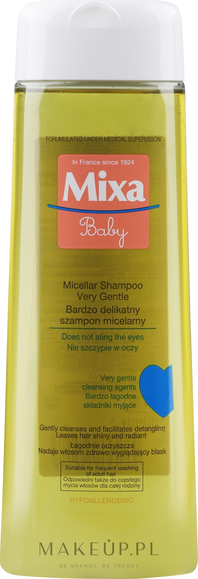 Bardzo delikatny szampon micelarny - Mixa Baby — Zdjęcie 300 ml