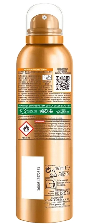 Bronzer w sprayu - Garnier Delial Ideal Bronze SPF 30 — Zdjęcie N2