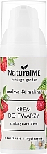 Krem do twarzy - NaturalME Vintage Garden Malwa & Raspberry Moisturizing & Calming Cream With Niacinamide — Zdjęcie N1