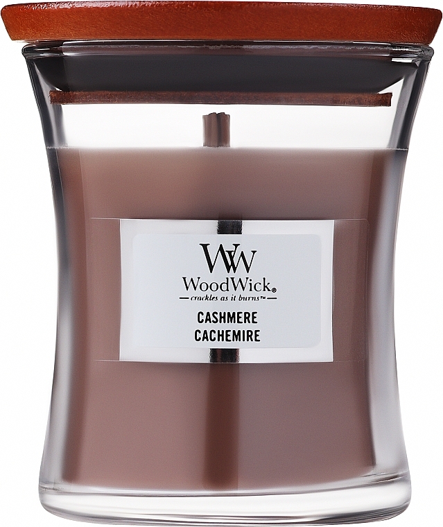 Świeca zapachowa w szkle - Woodwick Cashmere Scented Candle — Zdjęcie N1