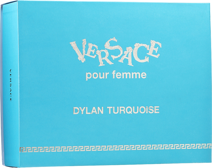 Versace Dylan Turquoise Pour Femme - Zestaw (edt 50 ml + b/gel 50 ml + sh/gel 50 ml) — Zdjęcie N3