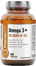 Suplement diety Omega 3+D3 2000 IU + K2 - Pharmovit — Zdjęcie N1