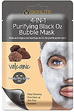 Kup Bąbelkująca maska w płachcie do twarzy z pyłem wulkanicznym - Skinlite Purifying Black Bubble Mask