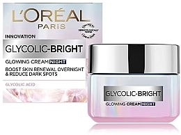Kup Rozjaśniający krem do twarzy na noc - L'Oreal Paris Glycolic-Bright Glowing Night Cream