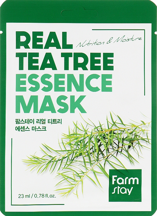Maska w płachcie z ekstraktem z drzewa herbacianego - FarmStay Real Tea Tree Essence Mask — Zdjęcie N1