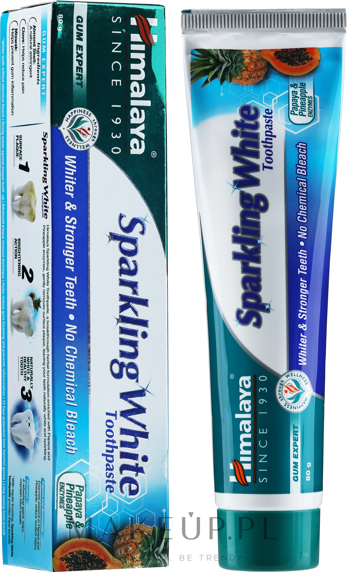 Wybielająca pasta do zębów - Himalaya Herbals Gum Expert Sparkly White — Zdjęcie 80 g