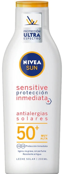 Antyalergiczne mleczko przeciwsłoneczne do ciała SPF 50 - NIVEA SUN Anti-allergic Sun Protector Sensitiv Milk — Zdjęcie N1