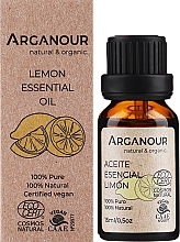 Olejek eteryczny cytrynowy - Arganour Essential Oil Lemon — Zdjęcie N2