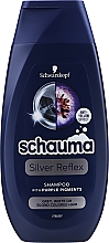 Kup Szampon do włosów siwych, białych i blond przeciw żółtym tonom - Schwarzkopf Schauma Silver Reflex