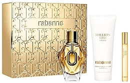 Paco Rabanne Million Gold - Zestaw (edp/90ml+edp/10ml+b/lot/100ml) — Zdjęcie N1