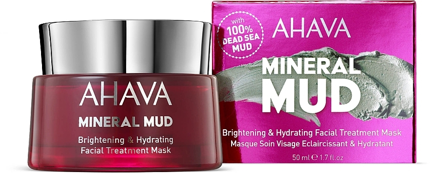 Rozjaśniająco-nawilżająca maska do twarzy - Ahava Mineral Mud Brightening & Hydrating Facial Treatment Mask — Zdjęcie N2