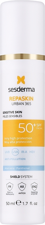 Krem przeciwsłoneczny do skóry wrażliwej SPF 50+ - Sesderma Repaskin Urban 365 Sensitive Skin SPF 50+ — Zdjęcie N1