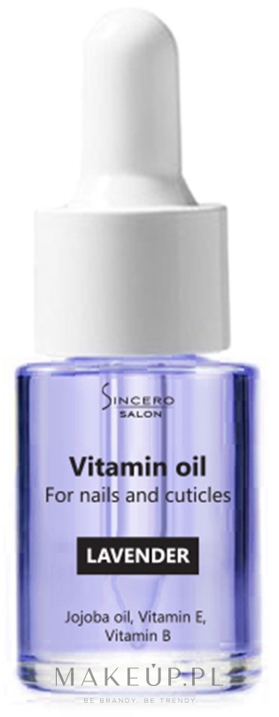 Witaminowy olejek do paznokci i skórek Lawenda - Sincero Salon Vitamin Nail Oil Lavender — Zdjęcie 10 ml