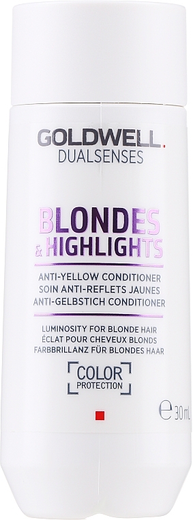 Odżywka przeciw żółknięciu włosów blond i z pasemkami - Goldwell Dualsenses Blondes & Highlights Anti-Yellow Conditioner — Zdjęcie N1