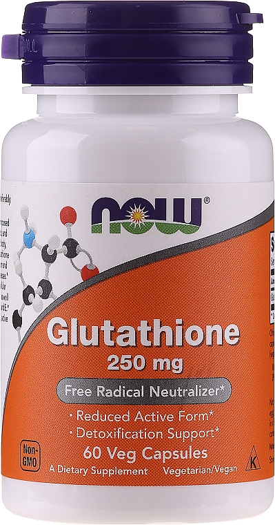 Wegetariańskie kapsułki wspierające detoksykację - Now Foods Glutathione — Zdjęcie N1