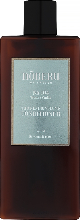Odżywka do włosów zwiększająca objętość - Noberu Of Sweden №104 Tobacco-Vanilla Thickening Volume Conditioner — Zdjęcie N1