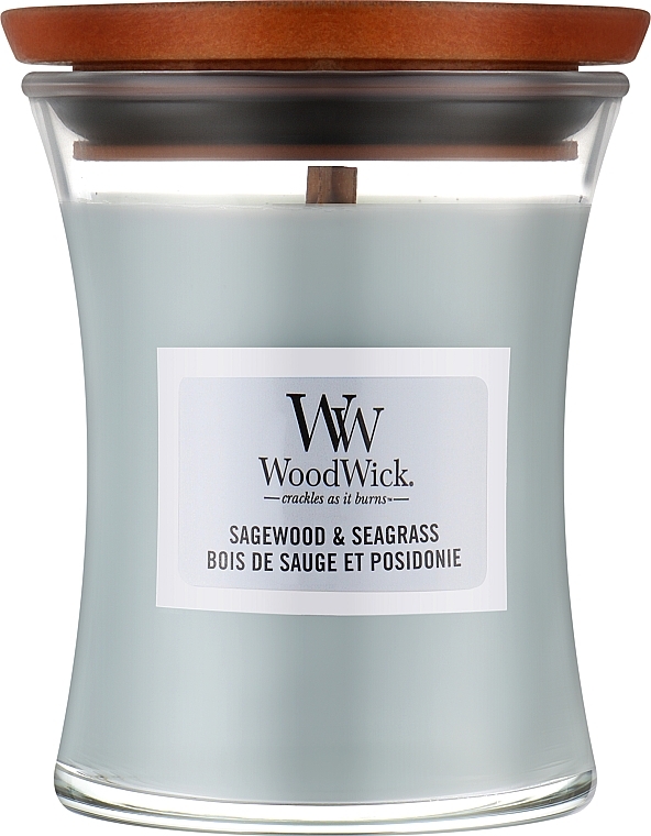 Świeca zapachowa - WoodWick Sagewood & Seagrass Candle — Zdjęcie N1