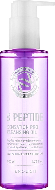 Olej hydrofilowy z peptydami - Enough 8 Peptide Sensation Pro Cleansing Oil — Zdjęcie N1