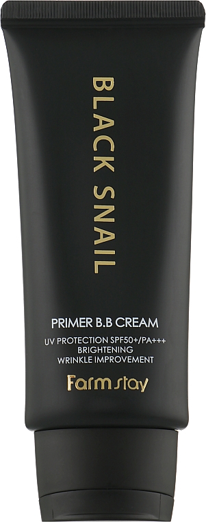Kremowa baza pod makijaż BB z ekstraktem z czarnego ślimaka - FarmStay Black Snail Primer BB Cream SPF50+/PA