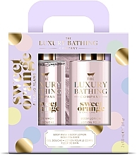 Zestaw - Grace Cole The Luxuty Bathing Sweet Orange & Ylang Ylang (sh/gel/100ml + b/lot/100ml + sponge/1pc) — Zdjęcie N1