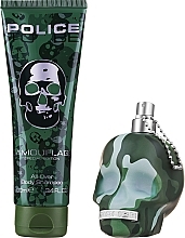 Police To Be Camouflage - Zestaw (edt/75ml + b/shamp/100ml) — Zdjęcie N2