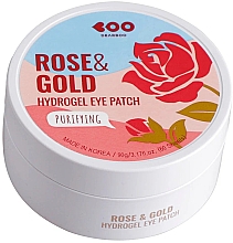 Kup Plastry hydrożelowe z ekstraktem z róży i złotem - Dearboo Purifying Hydrogel Eye Patch Rose & Gold