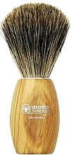 Pędzel do golenia, drewno oliwne - Dovo Shaving Brush Olive Wood — Zdjęcie N1