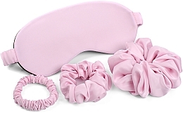 Kup Zestaw upominkowy, różowy Sensual - MAKEUP Gift Set Pink Sleep Mask, Scrunchies