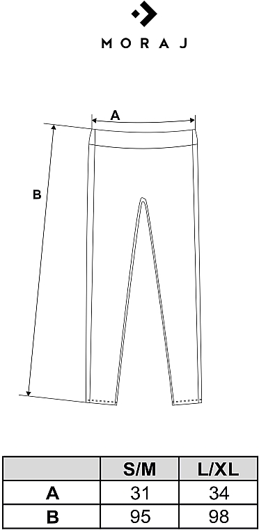 Damskie legginsy prążkowane z wysokim stanem, czarne - Moraj — Zdjęcie N4