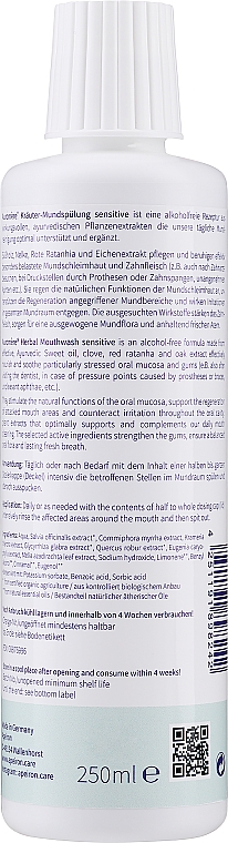 Bezalkoholowy płyn do płukania jamy ustnej - Apeiron Auromère Sensetive Mouthwash — Zdjęcie N2