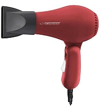 Suszarka do włosów, czerwona - Esperanza EBH003R Hair Dryer Aurora — Zdjęcie N2
