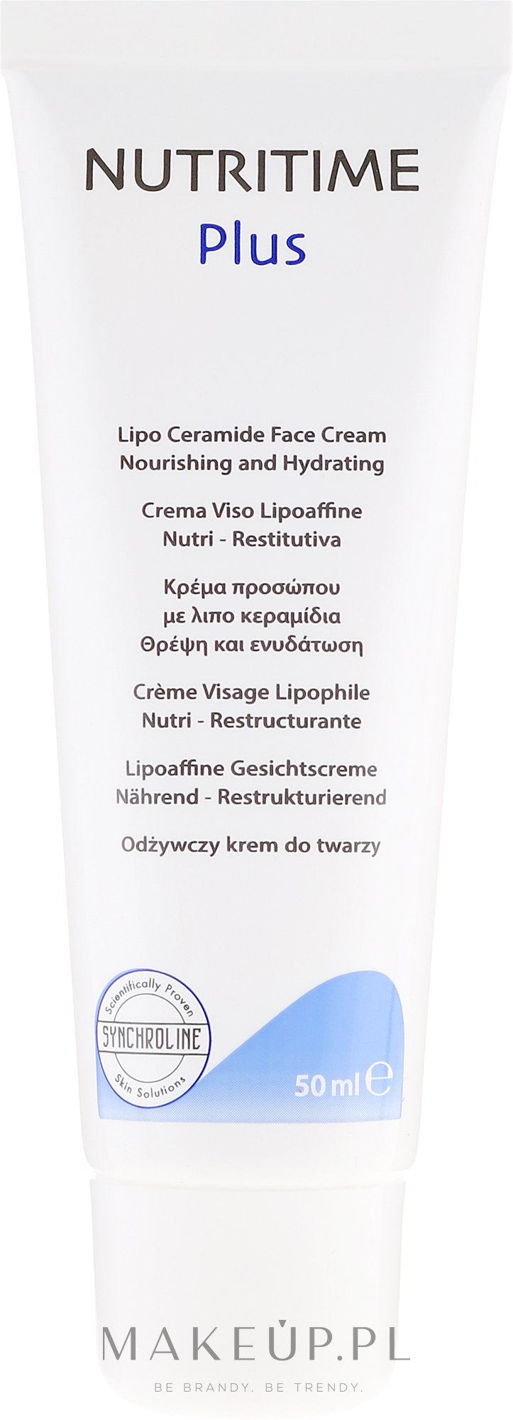 Odżywczy i nawilżający krem do twarzy - Synchroline Nutritime Plus Lipo Ceramide Face Cream — Zdjęcie 50 ml