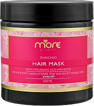 Kup Maska do włosów z marokańskim arganem - More Beauty Hair Mask With Hyaluronic Acid And Biotin