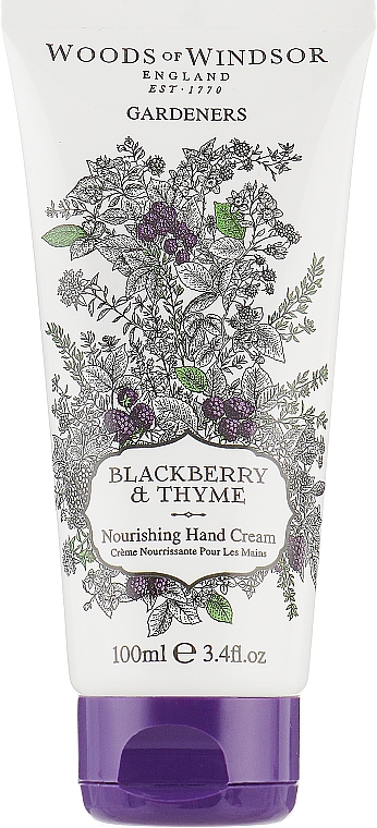 Odżywczy krem do rąk - Woods of Windsor Blackberry & Thyme Hand Cream — Zdjęcie N1
