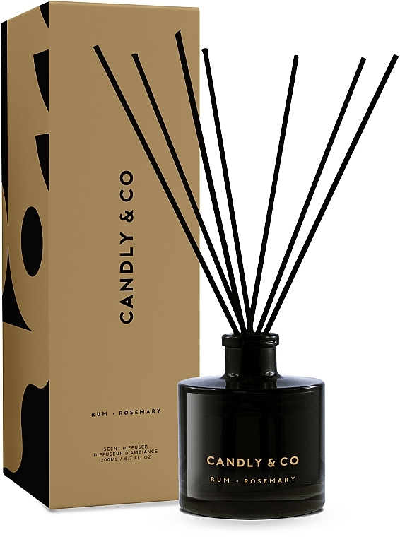 Dyfuzor aromatyczny do domu - Candly & Co No.2 Rum/Rozmaryn Scent Diffuser  — Zdjęcie N1