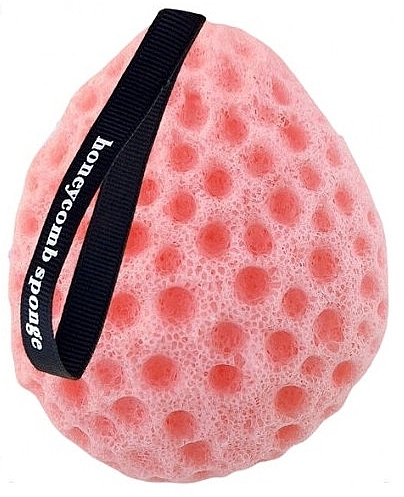 Różowa gąbka do ciała - Ecarla Honeycomb Bath Sponge Pink — Zdjęcie N1