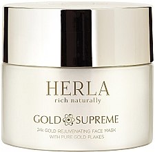 Odżywcza maska do twarzy z płatkami złota - Herla Gold Supreme 24K Gold Rejuvenating Face Mask With Pure Gold Flakes — Zdjęcie N2