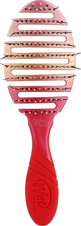 Szczotka do suszenia włosów z miękką rączką, różowo-pomarańczowa - Wet Brush Pro Flex Dry Coral Ombre — Zdjęcie N1